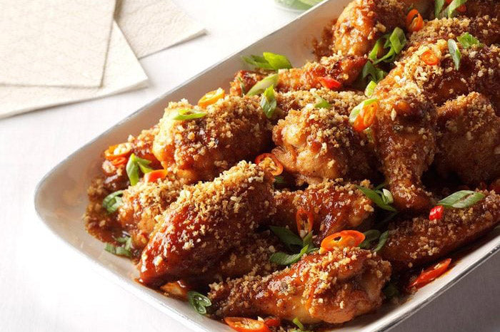 Spicy-Sweet Wings with ClaireMade Spicy Catsup